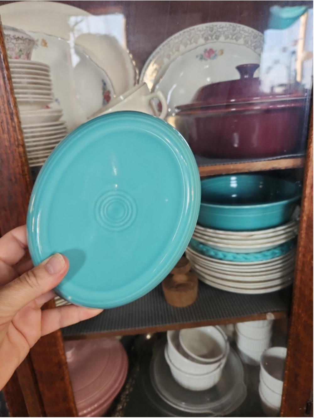 Fiesta Ware Turquoise Oval Spoon Rest / Soap Dish - Homer Laughlin USA, EUC